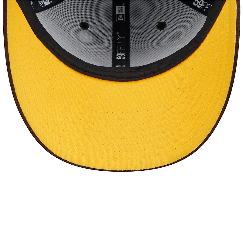 Men's New Era Brown San Diego Padres 2024 Clubhouse Low Profile 59FIFTY Fitted Hat