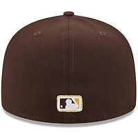 Casquette ajustée 59FIFTY Day 2025 marron New Era pour homme des Padres de San Diego avec épingles