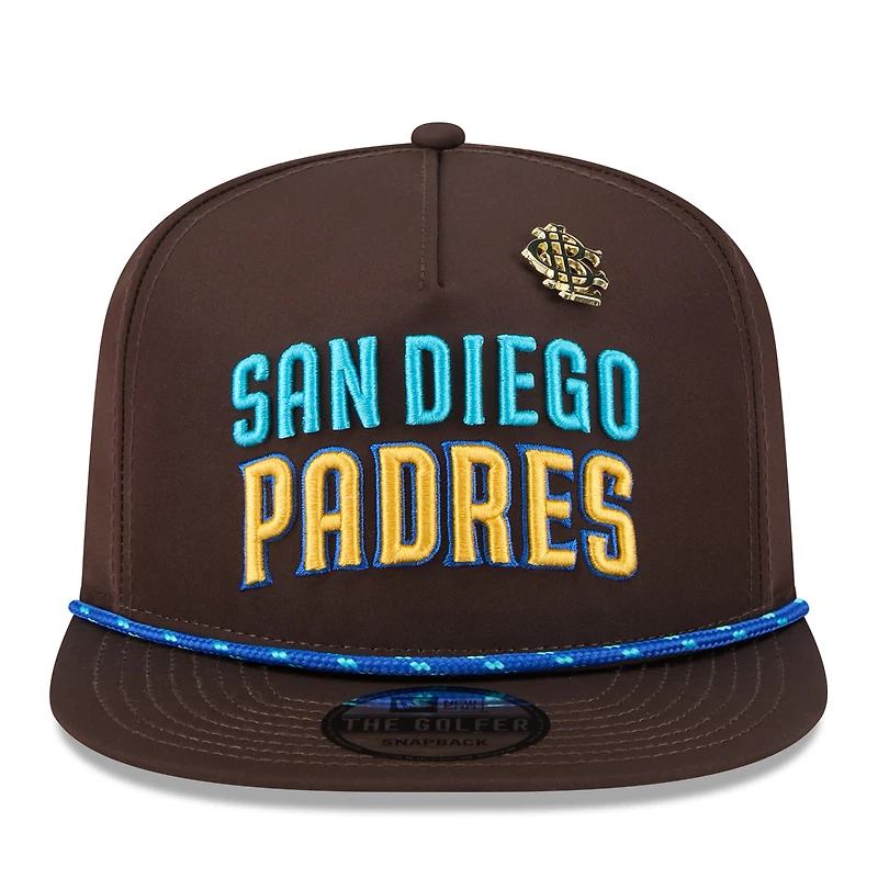 Casquette snapback marron New Era San Diego Padres 2025 Big League Chew Golfer pour homme