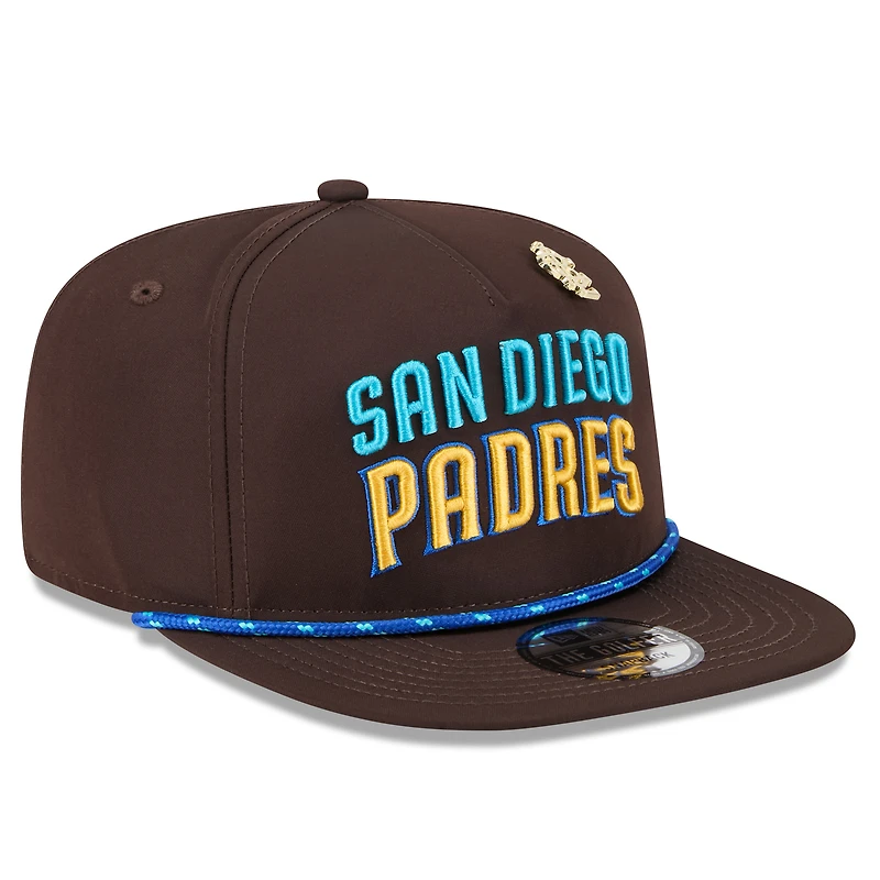 Casquette snapback marron New Era San Diego Padres 2025 Big League Chew Golfer pour homme