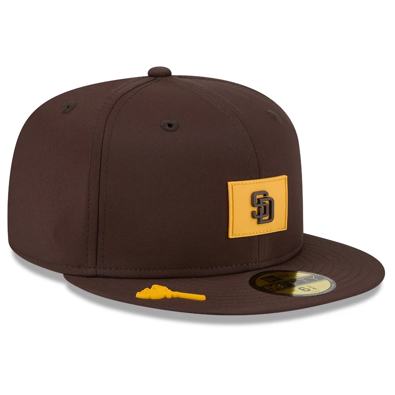 Casquette ajustée New Era marron San Diego Padres 2026 Clubhouse 59FIFTY pour homme