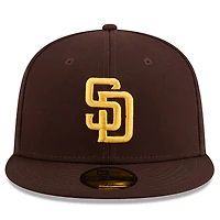 Casquette ajustée New Era marron pour homme, San Diego Padres 2026, Journée Jackie Robinson, référence 59FIFTY