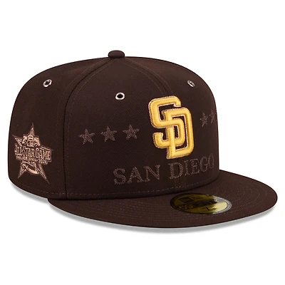 Men's New Era Brown San Diego Padres 2026 MLB All-Star Game 59FIFTY Fitted Hat