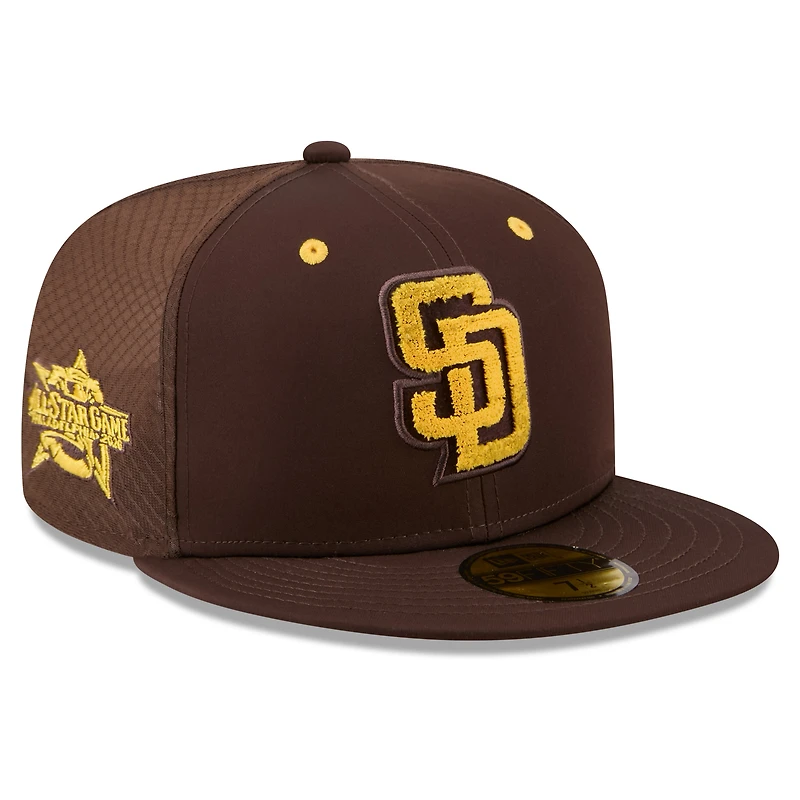 Men's New Era Brown San Diego Padres 2026 MLB All-Star Game Workout 59FIFTY Fitted Hat