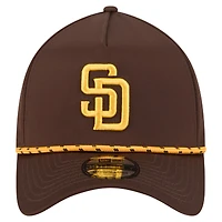 Men's New Era  Brown San Diego Padres 39THIRTY A-Frame Perforated Flex Hat
