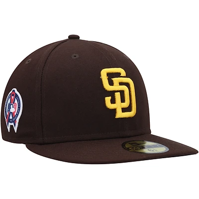 Men's New Era Brown San Diego Padres 9/11 Memorial Side Patch 59FIFTY Fitted Hat
