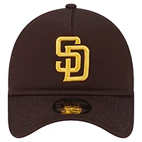 Casquette ajustable A-Frame Trucker 9FORTY San Diego Padres marron New Era pour homme