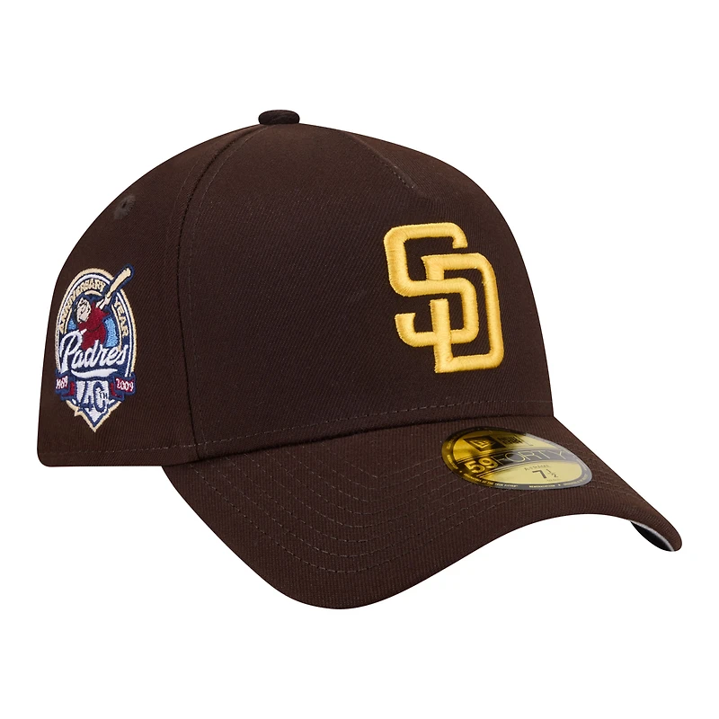 Casquette ajustée New Era marron San Diego Padres 59FORTY pour homme
