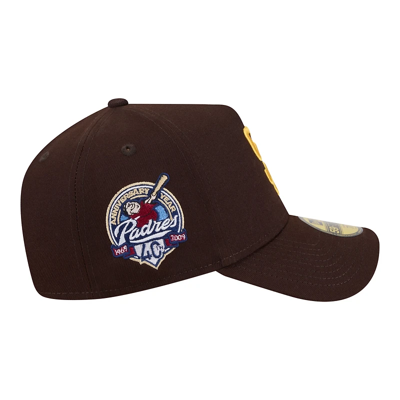 Men's New Era Brown San Diego Padres A-Frame 59FORTY Fitted Hat