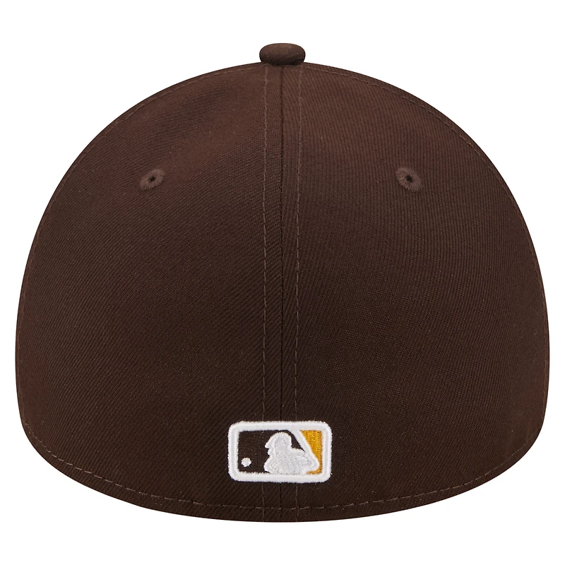Men's New Era Brown San Diego Padres A-Frame 59FORTY Fitted Hat