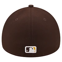 Men's New Era  Brown San Diego Padres A-Frame 59FORTY Fitted Hat