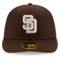 Casquette ajustée 59FIFTY à profil bas pour homme San Diego Padres Alternate 2020 Authentic Collection marron New Era