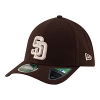 Casquette New Era marron San Diego Padres, réplique alternative pour joueur, modèle 39THIRTY M-Crown Flex