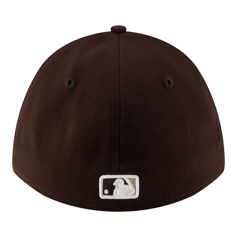 Men's New Era Brown San Diego Padres Alternate Player Replica 39THIRTY M-Crown Flex Hat