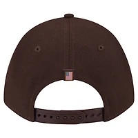 Casquette ajustable New Era marron 9FORTY M-Crown A-Frame pour homme avec drapeau américain des Padres de San Diego