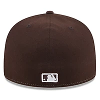 Casquette ajustée 59FIFTY marron New Era pour homme, modèle Temple de la renommée du baseball des Padres San Diego