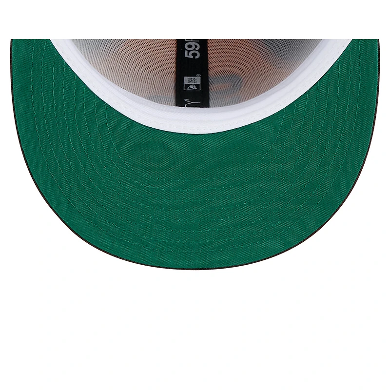 Casquette ajustée 59FIFTY marron New Era pour homme, modèle Temple de la renommée du baseball des Padres San Diego