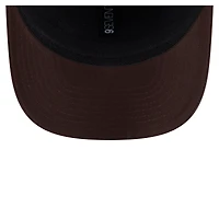 Casquette extensible à bouton-pression New Era marron pour homme avec écusson circulaire 9SEVENTY des Padres de San Diego