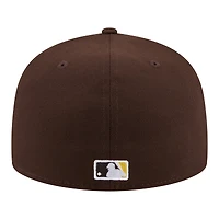Men's New Era  Brown San Diego Padres City Patch 59FIFTY Fitted Hat