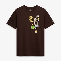 Men's New Era Brown San Diego Padres City Patch T-Shirt