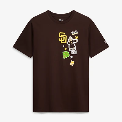 Men's New Era Brown San Diego Padres City Patch T-Shirt