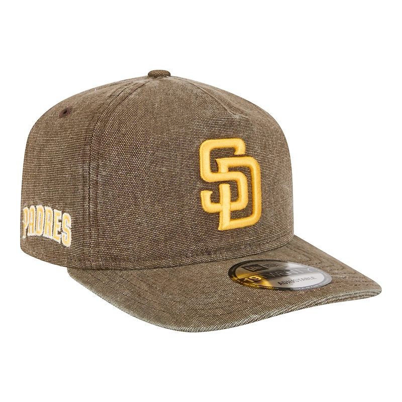 Casquette ajustable New Era marron San Diego Padres Denim Classic 19TWENTY pour homme