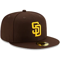 Men's New Era Brown San Diego Padres Game Authentic Collection On-Field - 59FIFTY Fitted Hat