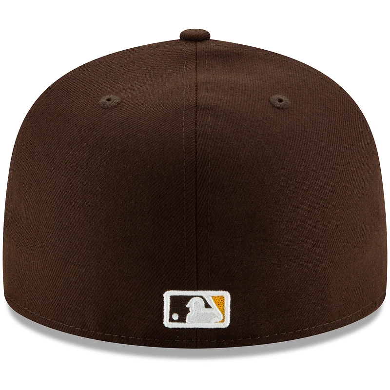 New Era Brown San Diego Padres Game Authentic Collection Pour homme - Casquette ajustée 59FIFTY