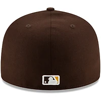 New Era Brown San Diego Padres Game Authentic Collection Pour homme - Casquette ajustée 59FIFTY