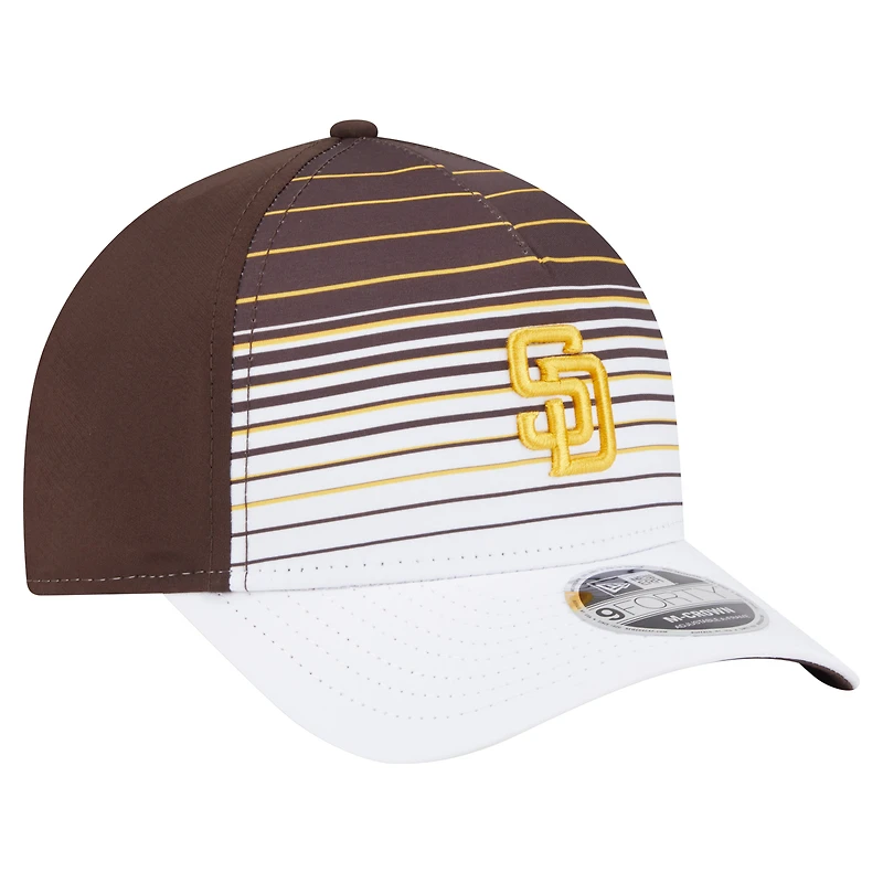 Casquette ajustable 9FORTY M-Crown dégradée marron San Diego Padres New Era pour homme