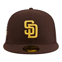 Men's New Era  Brown San Diego Padres Hidden Hit 59FIFTY Fitted Hat