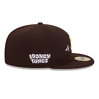 Men's New Era Brown San Diego Padres Looney Tunes Bugs Bunny 59FIFTY Fitted Hat