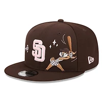 Men's New Era Brown San Diego Padres Looney Tunes Lola Bunny 9FIFTY Snapback Hat