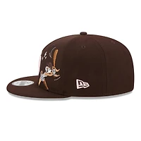 Casquette snapback New Era marron San Diego Padres Looney Tunes Lola Bunny 9FIFTY pour homme