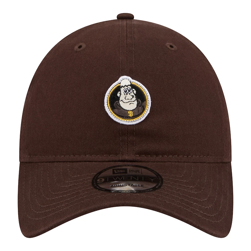 Casquette ajustable New Era marron San Diego Padres Mascot 9TWENTY pour homme
