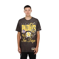 Men's New Era  Brown San Diego Padres Mineral Wash T-Shirt
