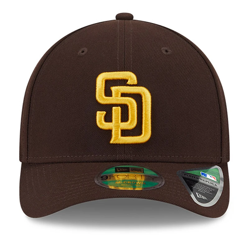 Men's New Era  Brown San Diego Padres Player Replica 9FORTY Adjustable Hat