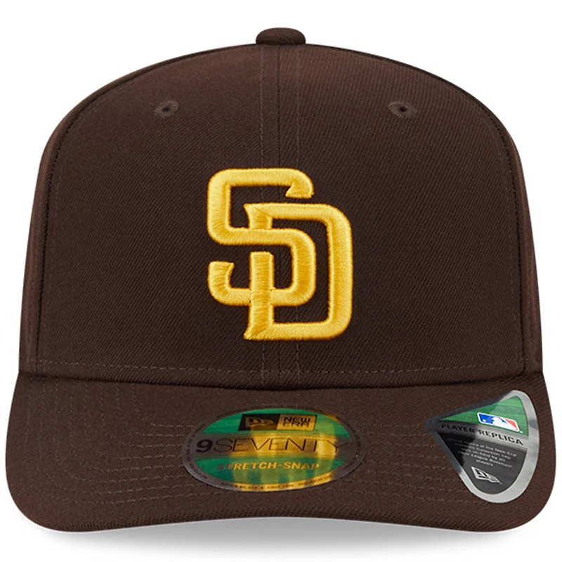 Casquette ajustable 9SEVENTY marron New Era pour homme, réplique du joueur des San Diego Padres