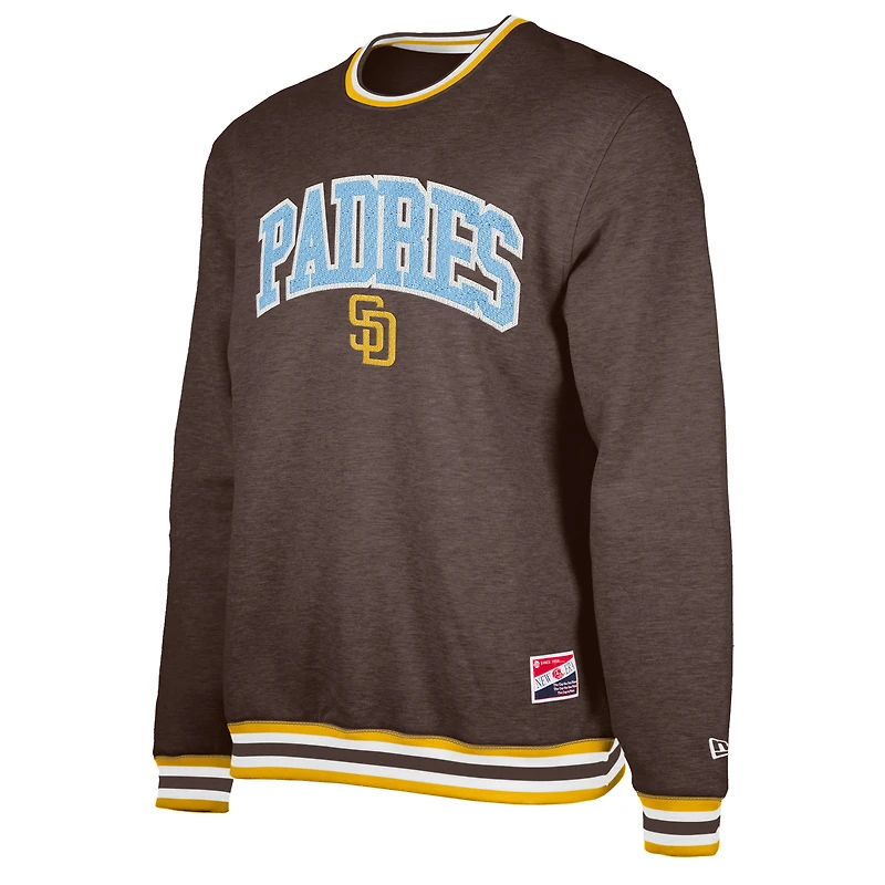 Men's New Era Brown San Diego Padres Pullover Sweatshirt