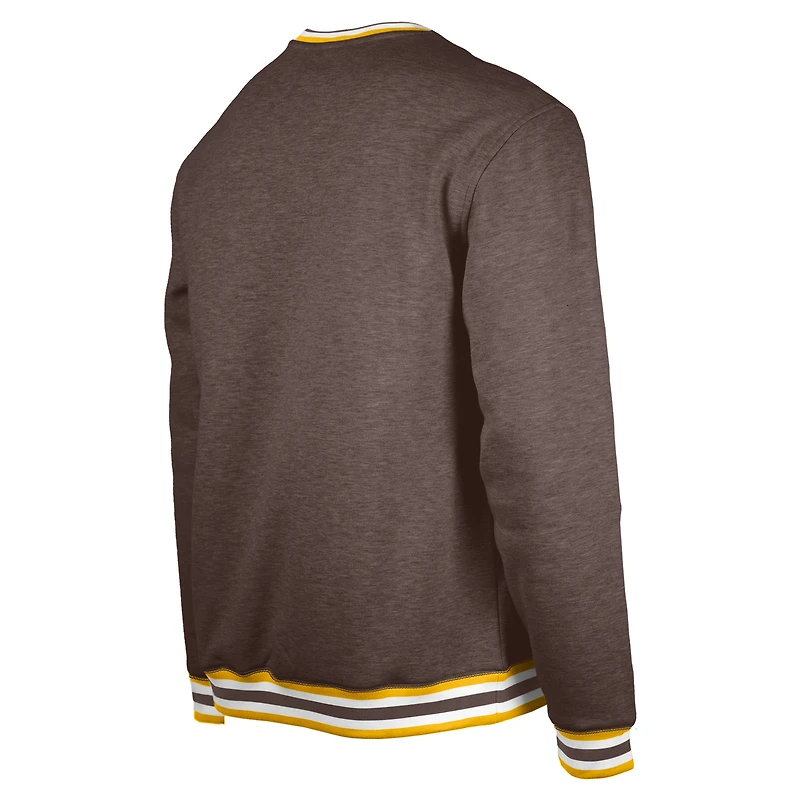 Men's New Era Brown San Diego Padres Pullover Sweatshirt