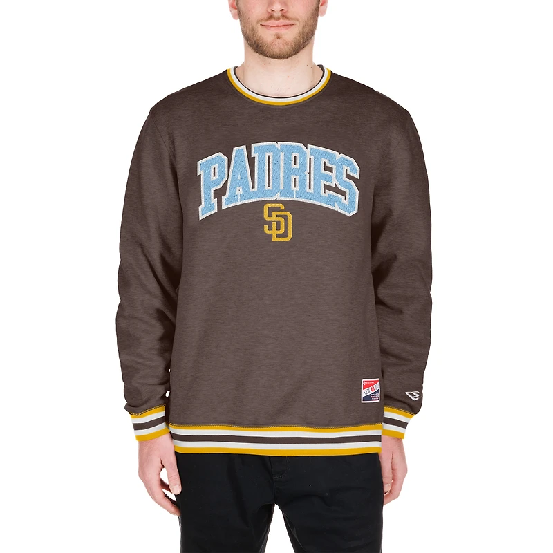 Men's New Era Brown San Diego Padres Pullover Sweatshirt