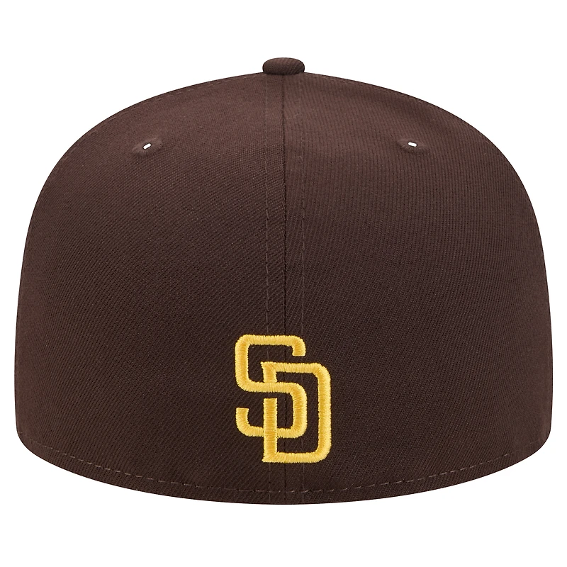Casquette ajustée San Diego Padres Ransom 59FIFTY marron New Era pour homme
