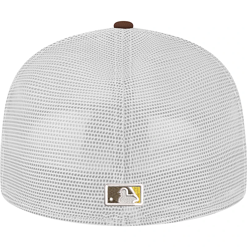 Casquette camionneur ajustée 59FIFTY marron San Diego Padres de New Era pour homme