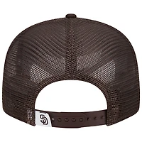 Casquette New Era San Diego Padres Team Color Trucker 9FIFTY Snapback pour homme