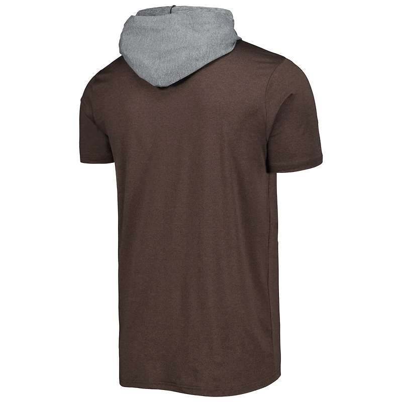 T-shirt à capuche San Diego Padres Team New Era marron pour homme
