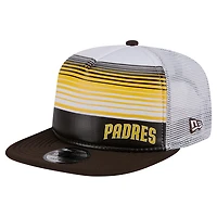 Casquette snapback A-Frame Trucker Team Horizon 9FIFTY marron San Diego Padres de New Era pour homme
