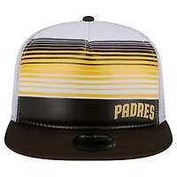Casquette snapback A-Frame Trucker Team Horizon 9FIFTY marron San Diego Padres de New Era pour homme