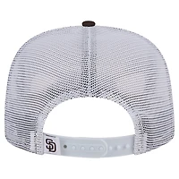 Casquette snapback A-Frame Trucker Team Horizon 9FIFTY marron San Diego Padres de New Era pour homme