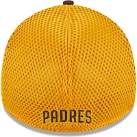 Men's New Era Brown San Diego Padres Team Neo 39THIRTY Flex Hat
