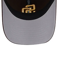 Casquette réglable marron San Diego Padres Team Slick Trucker 9TWENTY New Era pour hommes